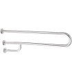 Barra de Seguridad de Doble U de Acero Inoxidable para Inodoro (80 cm)