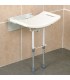 Asiento de Ducha Abatible con Patas de Aluminio (160kg) | Ortopedia Lowcost