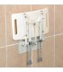 Asiento de Ducha Abatible con Patas de Aluminio (160kg) | Ortopedia Lowcost