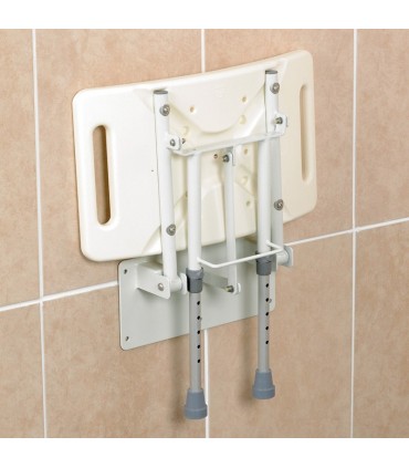 Asiento de Ducha Abatible con Patas de Aluminio (160kg) | Ortopedia Lowcost