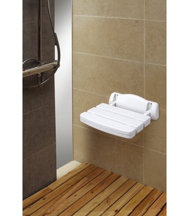 Asiento Ducha Abatible Pared (110kg) | Ortopedia Lowcost