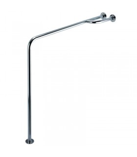 Asidera Baño Suelo-Pared Inox (80x85cm) | Ortopedia Lowcost