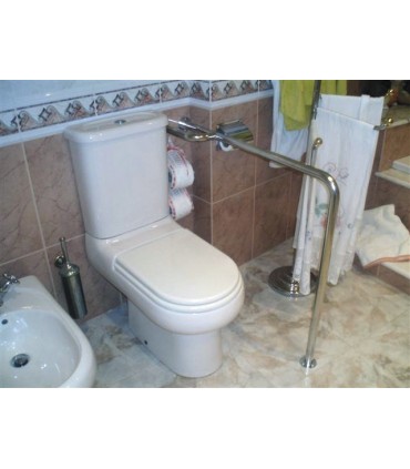 Asidera Baño Suelo-Pared Inox (80x85cm) | Ortopedia Lowcost