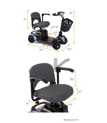 scooter para discapacitados con el 4 % IVA. Scooter nano
