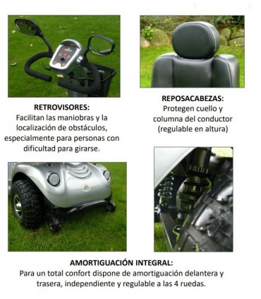 Scooter Eléctrico Libercar Grand Classe Todoterreno | Ortopedia Low Cost