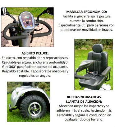 Scooter Eléctrico Libercar Grand Classe Todoterreno | Ortopedia Low Cost