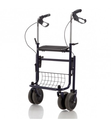 Andador de Acero DYONE RP690B | Asiento, Bandeja y Frenos