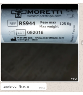 Pistón de la basculación RSR230 ENCARGO