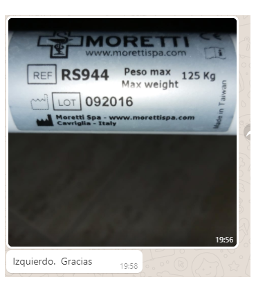 Pistón de la basculación RSR230 ENCARGO