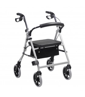 Andador Rollator AD151 | Aluminio 7,7kg, Asiento y Frenos
