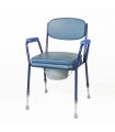 Silla con Inodoro de Dormitorio Discreta y Regulable en Altura AD920