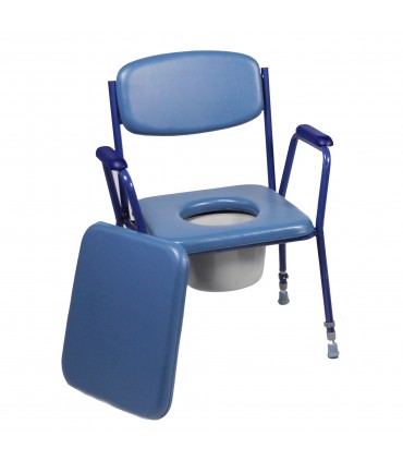 silla con inodoro y cubeta