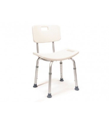Silla Ducha con Respaldo Regulable (110kg) | Ortopedia Lowcost