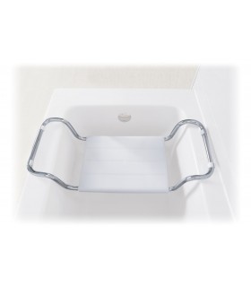 Asiento de Bañera Ajustable de Acero Cromado | Ortopedia Lowcost