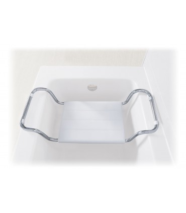 Asiento de Bañera Ajustable de Acero Cromado | Ortopedia Lowcost