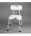Silla de Ducha Samba Regulable con Asiento en U para Higiene Íntima