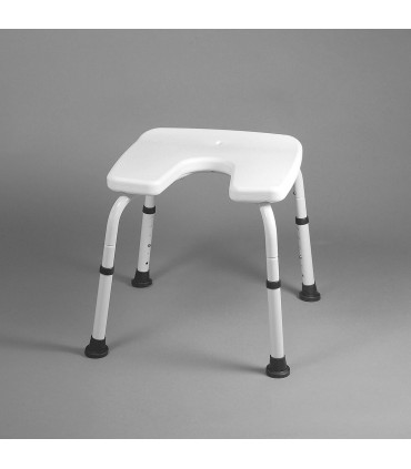Taburete Ducha Samba Asiento en U (Higiene Íntima) | Ortopedia Lowcost
