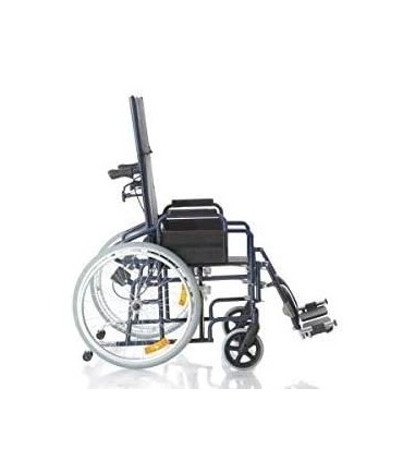 Silla de ruedas Comfy con respaldo reclinable y apoyacabezas