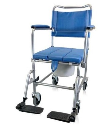 Silla de Ducha y WC de Acero RC310 (135kg) | Ortopedia Lowcost