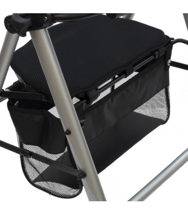 Andador con Asiento Regulable | Aluminio, Estrecho 50cm y Cesta