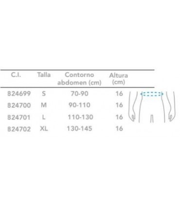 Faja Costal y Abdominal 16cm (Sin Costuras) | Ortopedia Lowcost