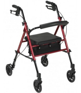 Andador Rollator Hi-Low AD152 | Asiento Regulable y Aluminio 7kg