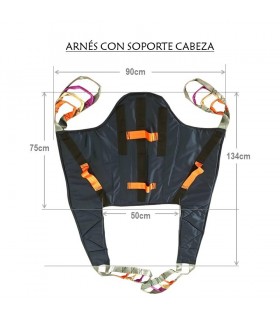 Arnés Grúa con Cabeza Acolchado (Confort) | Ortopedia Lowcost