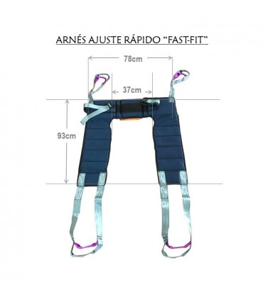 Arnés Grúa WC Ajuste Rápido Fast-Fit (Velcro) | Ortopedia Lowcost