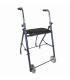 Andador Estrecho Mini Rollator | Acero, 54cm Ancho y Asiento