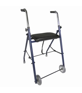 Andador Estrecho Mini Rollator | Acero, 54cm Ancho y Asiento