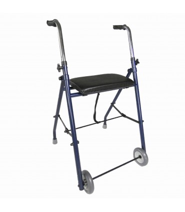 Andador Estrecho Mini Rollator | Acero, 54cm Ancho y Asiento