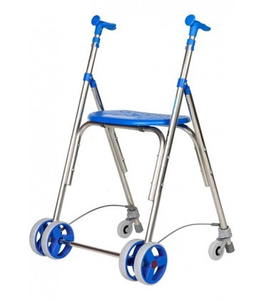Andador Kamaleón 4R | Ultraligero 3,2kg, Freno Presión y Asiento