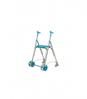 Andador Kamaleón 4R | Ultraligero 3,2kg, Freno Presión y Asiento