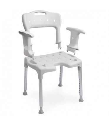 Silla Ducha Swift con Respaldo y Brazos (Modular) | Ortopedia Lowcost