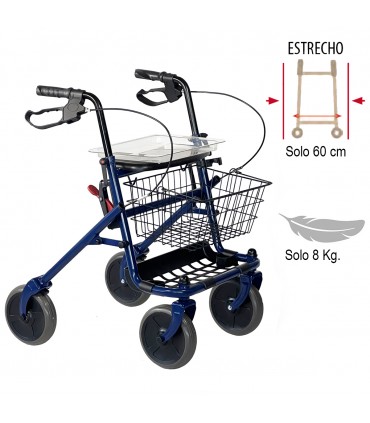 ndador Polivalente AD100 | Ruedas 200mm, Asiento y Frenos