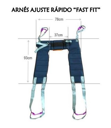 Arnés Grúa WC Ajuste Rápido Fast-Fit (Velcro) | Ortopedia Lowcost