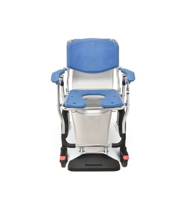 Silla de Ducha y WC Plegable OASIS con Ruedas Grandes | Ortopedia Lowcost