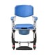 Silla de Ducha y WC Plegable OASIS con Ruedas Grandes | Ortopedia Lowcost