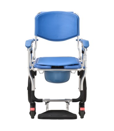 Silla de Ducha y WC Plegable OASIS con Ruedas Grandes | Ortopedia Lowcost