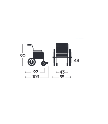 Silla Eléctrica Ultraligera Ilca (19kg | Mando Acompañante) | Ortopedia Lowcost