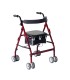 Andador Rollator ROLER | Ultraligero 5kg, Freno a Presión y Asiento