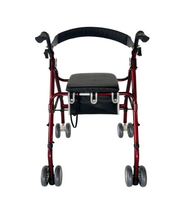 Andador Rollator ROLER | Ultraligero 5kg, Freno a Presión y Asiento