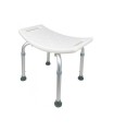 Banqueta de Ducha Rectangular Ultraligera y Regulable (Aluminio)