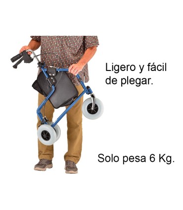 Andador 3 Ruedas DELTA | Extra Maniobrable, 6kg y Frenos