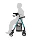 Andador ZEN Aluminio 6kg | Frenos Maneta y Asiento Regulable