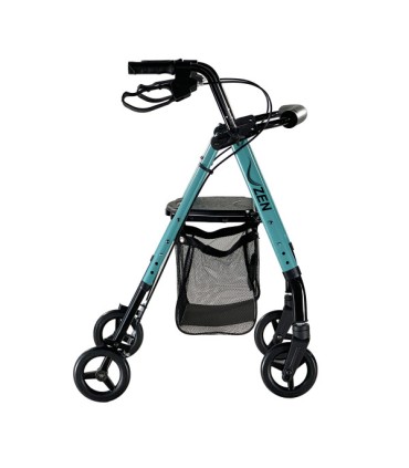 Andador ZEN Aluminio 6kg | Frenos Maneta y Asiento Regulable