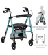 Andador ZEN Aluminio 6kg | Frenos Maneta y Asiento Regulable