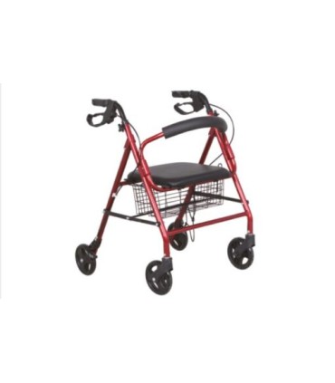 Andador Rollator con Bandeja y Asiento | Aluminio 7kg y Frenos