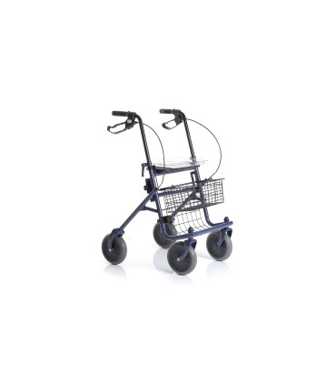 Andador de Acero DYONE RP690B | Asiento, Bandeja y Frenos
