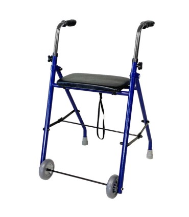 Andador Estrecho Mini Rollator | Acero, 54cm Ancho y Asiento